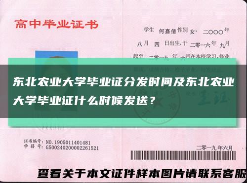 东北农业大学毕业证分发时间及东北农业大学毕业证什么时候发送？缩略图