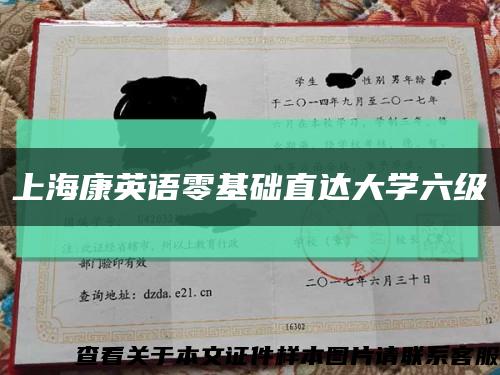 上海康英语零基础直达大学六级缩略图
