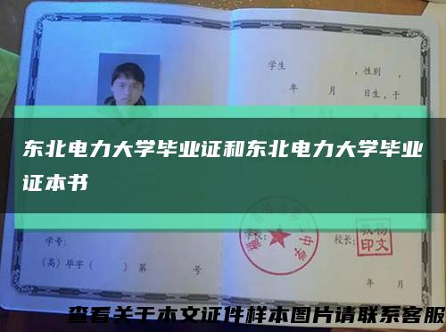东北电力大学毕业证和东北电力大学毕业证本书缩略图