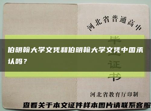伯明翰大学文凭和伯明翰大学文凭中国承认吗？缩略图