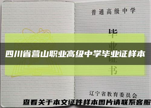 四川省营山职业高级中学毕业证样本缩略图