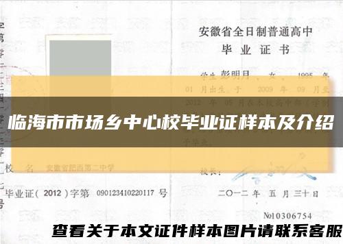 临海市市场乡中心校毕业证样本及介绍缩略图
