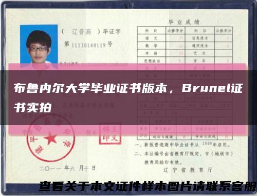 布鲁内尔大学毕业证书版本，Brunel证书实拍缩略图