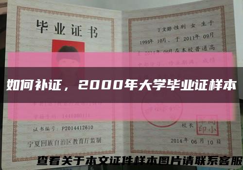 如何补证，2000年大学毕业证样本缩略图