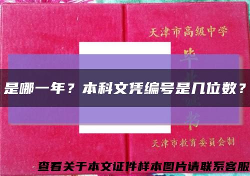 是哪一年？本科文凭编号是几位数？缩略图