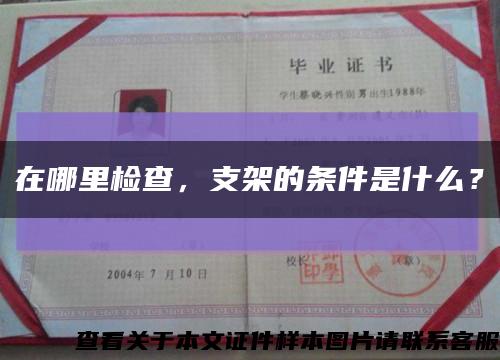 在哪里检查，支架的条件是什么？缩略图