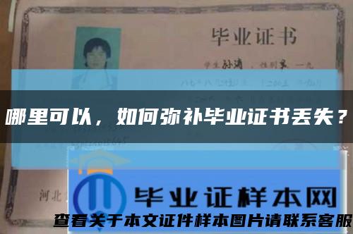 哪里可以，如何弥补毕业证书丢失？缩略图