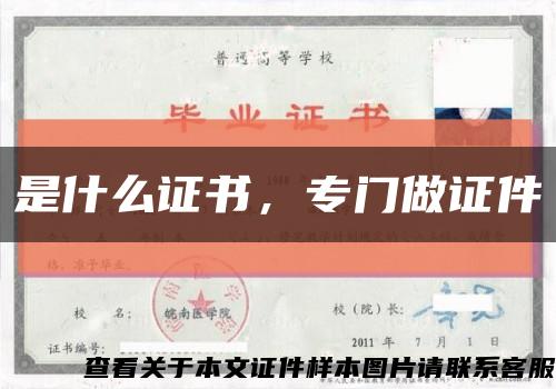 是什么证书，专门做证件缩略图