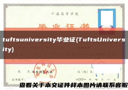 tuftsuniversity毕业证(TuftsUniversity)缩略图