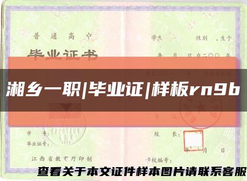 湘乡一职|毕业证|样板rn9b缩略图
