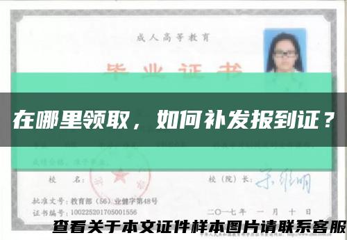 在哪里领取，如何补发报到证？缩略图