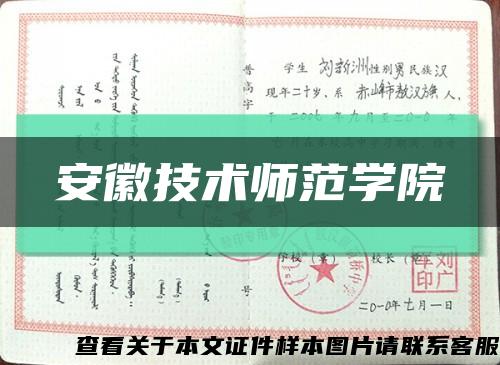 安徽技术师范学院缩略图