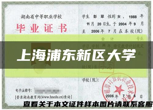 上海浦东新区大学缩略图