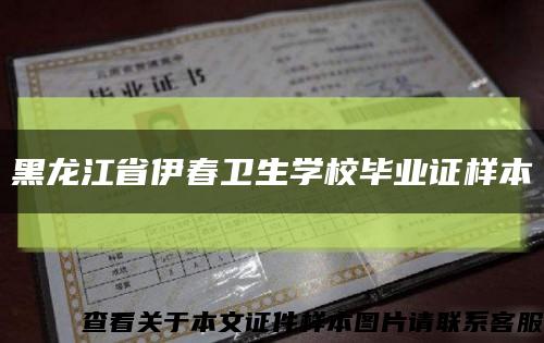 黑龙江省伊春卫生学校毕业证样本缩略图
