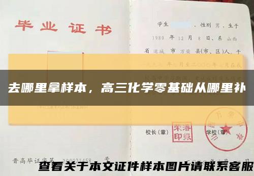 去哪里拿样本，高三化学零基础从哪里补缩略图