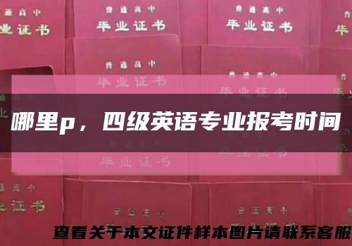 哪里p，四级英语专业报考时间缩略图