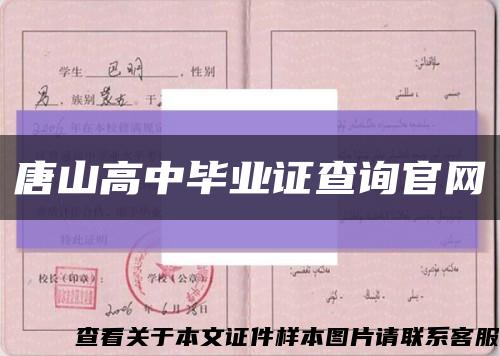 唐山高中毕业证查询官网缩略图