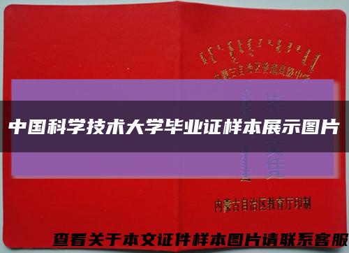 中国科学技术大学毕业证样本展示图片缩略图