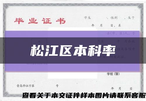松江区本科率缩略图