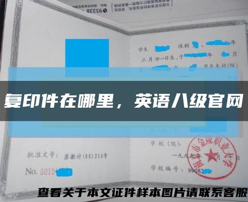 复印件在哪里，英语八级官网缩略图