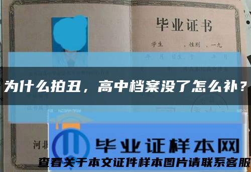 为什么拍丑，高中档案没了怎么补？缩略图