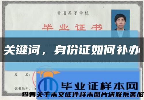 关键词，身份证如何补办缩略图