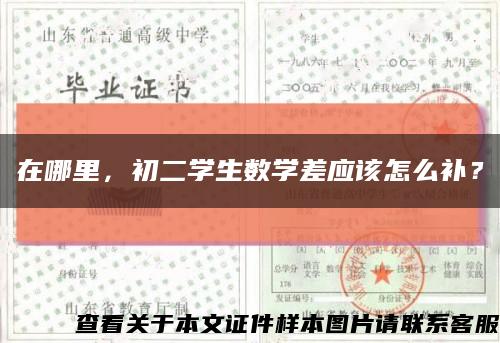 在哪里，初二学生数学差应该怎么补？缩略图