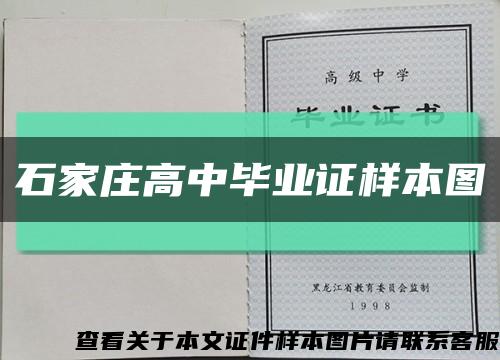 石家庄高中毕业证样本图缩略图