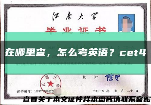 在哪里查，怎么考英语？cet4缩略图