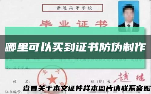 哪里可以买到证书防伪制作缩略图