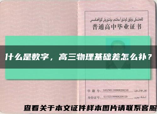 什么是数字，高三物理基础差怎么补？缩略图
