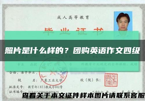 照片是什么样的？团购英语作文四级缩略图