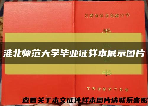 淮北师范大学毕业证样本展示图片缩略图