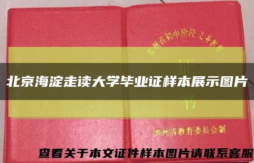 北京海淀走读大学毕业证样本展示图片缩略图