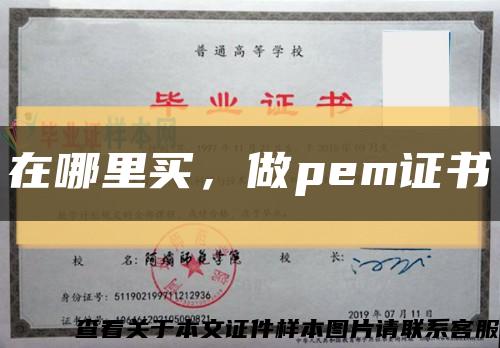 在哪里买，做pem证书缩略图