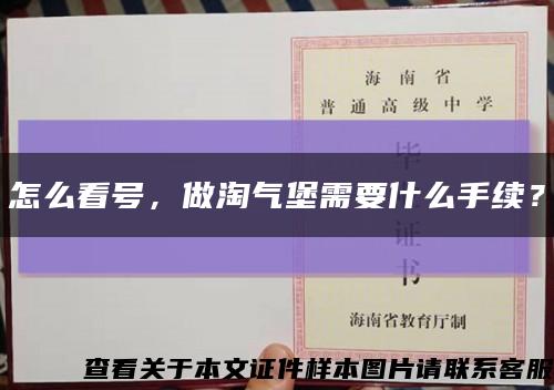 怎么看号，做淘气堡需要什么手续？缩略图