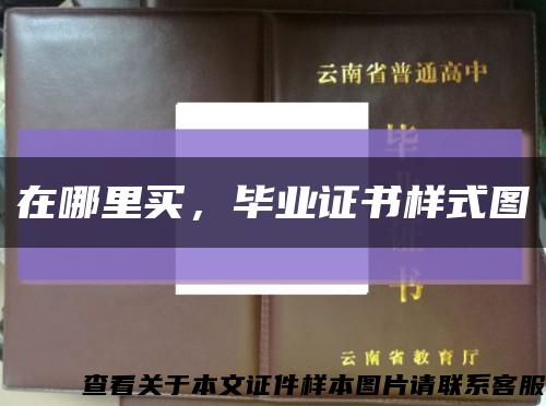 在哪里买，毕业证书样式图缩略图