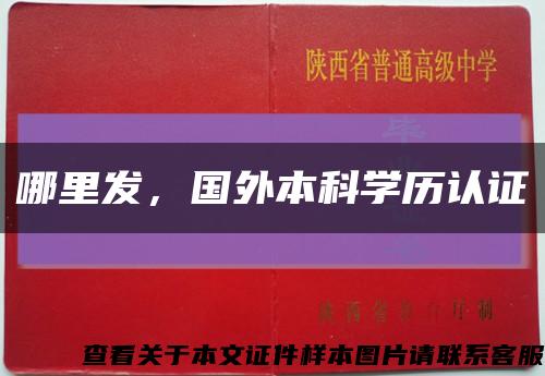 哪里发，国外本科学历认证缩略图