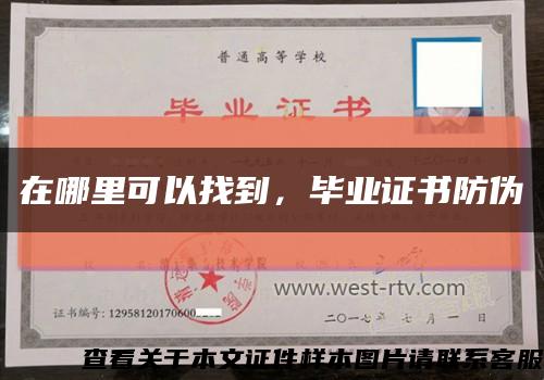 在哪里可以找到，毕业证书防伪缩略图