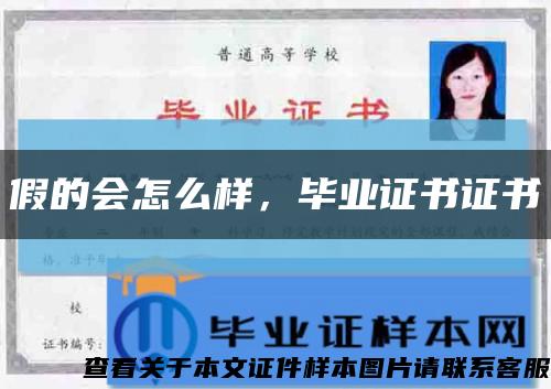 假的会怎么样，毕业证书证书缩略图