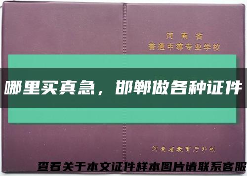 哪里买真急，邯郸做各种证件缩略图