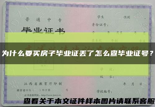 为什么要买房子毕业证丢了怎么查毕业证号？缩略图