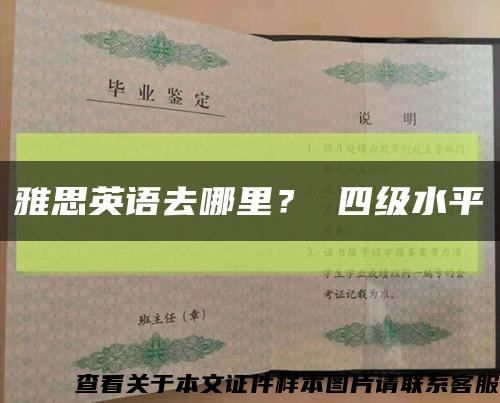 雅思英语去哪里？ 四级水平缩略图