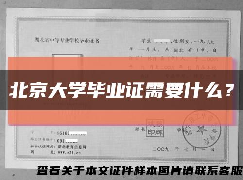北京大学毕业证需要什么？缩略图