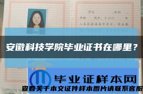 安徽科技学院毕业证书在哪里？缩略图
