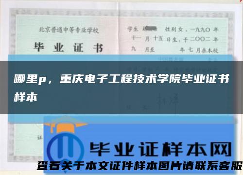 哪里p，重庆电子工程技术学院毕业证书样本缩略图