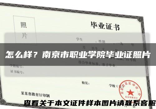 怎么样？南京市职业学院毕业证照片缩略图
