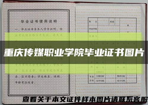 重庆传媒职业学院毕业证书图片缩略图