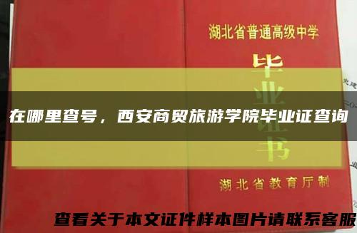 在哪里查号，西安商贸旅游学院毕业证查询缩略图