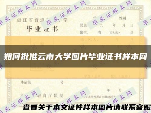 如何批准云南大学图片毕业证书样本网缩略图